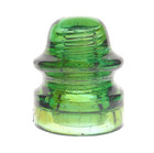 Great Yellow Green W  Amber Cd 164 Star Glass Insulator