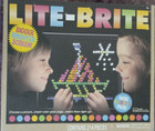 Magic Screen Retro Style Lite Brite Kids Toy Fun Light Bright Game Set 205 Pegs