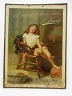 Vintage Pear s Soap Advertising Sign Print Litho Cardboard With Metal Tin Edge 2