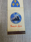 Global Shipping French Line Fleur De Lis Insignia Vintage Matchbook Cover