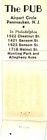 The Pub Pub Tiki Pennsauken Nj Philadelphia Pa Vintage Matchbook 1970s