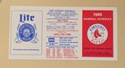 1989 Pawtucket Red Sox Baseball Pocket Schedule Pawsox Miller Lite             