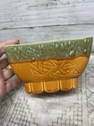 Vintage Cookson Pottery Planter 1950s Mcm Orange Green Cp-4806 Usa Rectangular