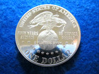 1991 S Uso 50th Anniversary Silver Dollar  - Cameo Proof