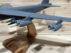Hand Crafted Wood B-52 Stratofortress 18    Desk Top Model Plane New Damaged