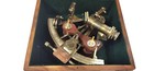 8   Vintage Brass Nautical Sextant With Wooden Box Working Sextant Maritime Gift