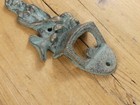 Cast Iron Mermaid Bottle Opener Wall Mount Mountable Beach Cabin Bar Beer Pop 