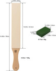 Large Leather Strop For Knife Sharpening  Double-sided Paddle Strop With Green P