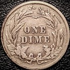 1913 Barber Dime - Choice Fine - 90  Silver 10c