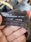 Swiss International Airlines Charcoal Gray Plaid Cabin Blanket 100  Pan