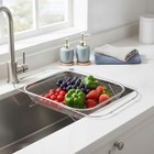 Over-sink Colander Expandable Over-the-sink Strainer Basket Stainless Steel
