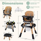 16-in-1 Baby High Chair With Activity Center Booster Seat Building Block Table