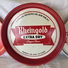 Ballantine Beer Ale Tray Dark Blue Schaefer Knickerbocker And Rheingold Set Of 4