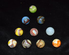          Beautiful Lot Of 10 Jabo das Mixed Runs Collector Marbles  750 Mint        