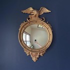 Vintage 1960 Syroco Federal Eagle Convex Butlery Mirror