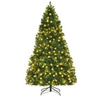 7ft Christmas Tree Xmas Artificial Pine Holiday Home Decor W metal Stand Light