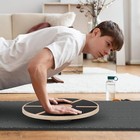 Wooden Balance Board 360   Rotation Wobble Board Trainer For Core Strength Yoga