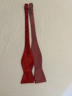 Men s Red   Black Bow Tie Set - Solid And Geometric Patterns