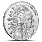 1 Oz Silver Round Buffalo Girl  9999 Silver Bullion Round