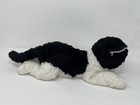 Vintage Russ Berrie Yomiko Classics Black   White  Green Eyes Cat Plush Animal