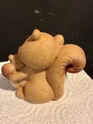 Lefton Hand Painted Porcelain Squirrel W  Baby Figurine  04733