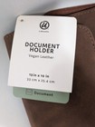 U Brands Document Holder Brown Vegan Leather Portfolio Sleeve Office Travel Case