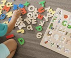 Wooden Puzzle Upper And Lowercase Alphabet Melissa  doug