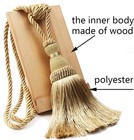 2 Pack Curtain Tiebacks Tassel Drapery Tie-backs Rope Handmade Holdbacks Home 