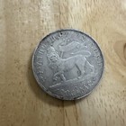 1895 Ethiopia 1 Birr Silver Coin Menelik Ii 