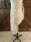 Antique Victorian Edwardian Striped Work Apron Primitive Farm Kitchen Cotton Tie