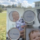 Disney  my First Year  Silver Picture Frame Holds 13 Precious Photos 12    X 10   
