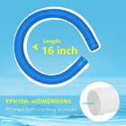 Pool Sand Filter Pump Hose - 1 25  Diameter Replacement Hose For Above Ground Po