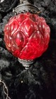 Mid Century Modern Red Swag Lamp Vintage Collectible Lighting Decorative