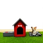 Enhanced Dollhouse Family Pets Miniature Dollhouse Animal Set  dog  Dog