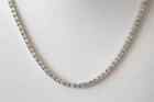 5 32 Ct Diamond Eternity Tennis Necklace 14k White Gold 17  Ebay Certified