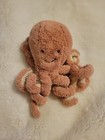 Jellycat Octopus Plush Odell Stuffed Animal 8  Pink Euc Fast Shipping 