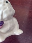 Small Vintage Ceramic Bulldog Planter  