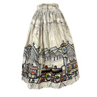 Vintage 1950s Saul Steinberg Novelty Paddington Station Railway Skirt