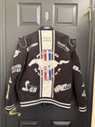 Vtg 40th Jh Design Ford Mustang Racing Jacket Mens Large Black Embroidered 