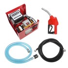 110v Electric Diesel Oil Fuel Transfer Pump W  Meter With 13  Hose   Nozzle Kit