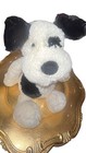 Jellycat Bashful Black   White Puppy Dog Soft Plush Stuffed Animal Toy 12 