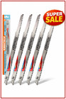 12 Inch Cr-v Reciprocating Saw Blade 5-pack For Wood Cutting And Tree Pruning   