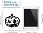 4 Styles Halloween Window Clings Pumpkin Castle Witch Black Cat Static Window De