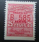  2  Us Revenue Telegraph Stamps Scott 16t81 16t82- 5c  25c  1932 Western Union
