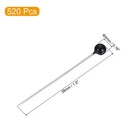 520pcs Sewing Straight Pins Round Pearl Head For Diy Hand Craft Project  Black