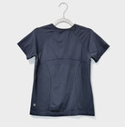 Athleta Girl Power Up Tee T-shirt M 8-10 Gray Crew Neck Seamless Sweatshirt Logo