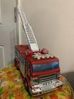 Hess Red Fire Truck Toy Vehicle W  Extendable
