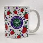 Wimbledon The Championships Tennis Mug Strawberry Print Coffee Cup 10 Oz New Nib