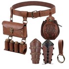 Medieval Renaissance Belt Pouch Purse - Viking Costume Accessory  Fanny Pack Wai