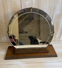 Vintage Early 1900   s Art Deco Travel Table Top Vanity Mirror 17    X 19  X 6 